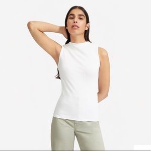 Everlane Pima Micro Rib Funnel Tank